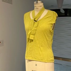 kenzie sleeveless knit top with skinny tie